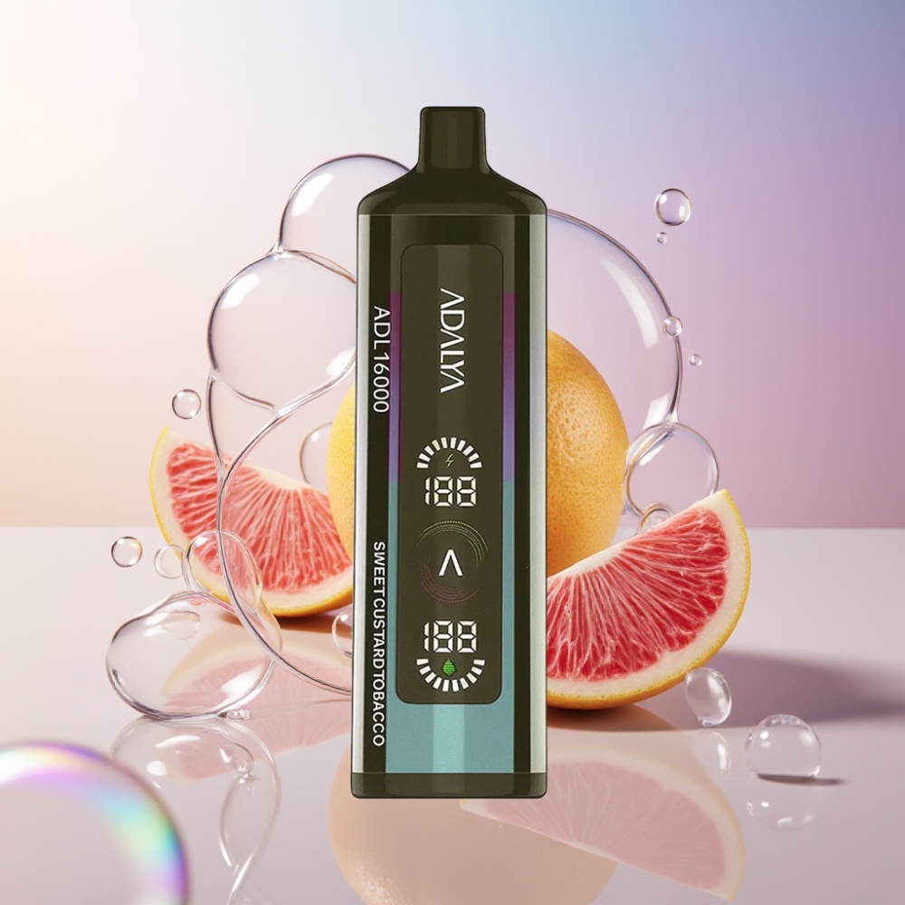 Adalya ADL 16000 PRO Puffs Disposable Vape with Smart Mesh Coil & Digital Screen - Australia Wholesale Sweet Custard Tobacco