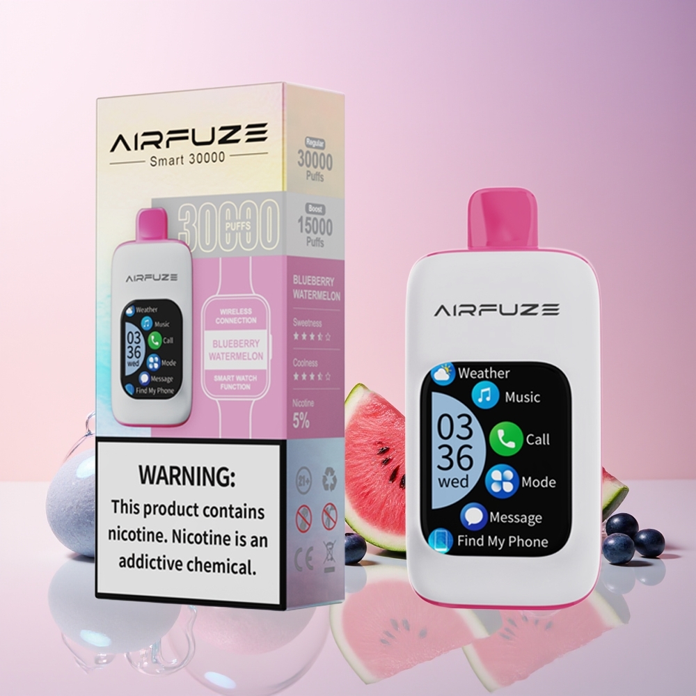 AirFuze Smart 30000 Puffs Disposable Vape – 5% Nicotine, 900mAh Battery, Type-C Charging (Australia Wholesale) Blueberry Watermelon