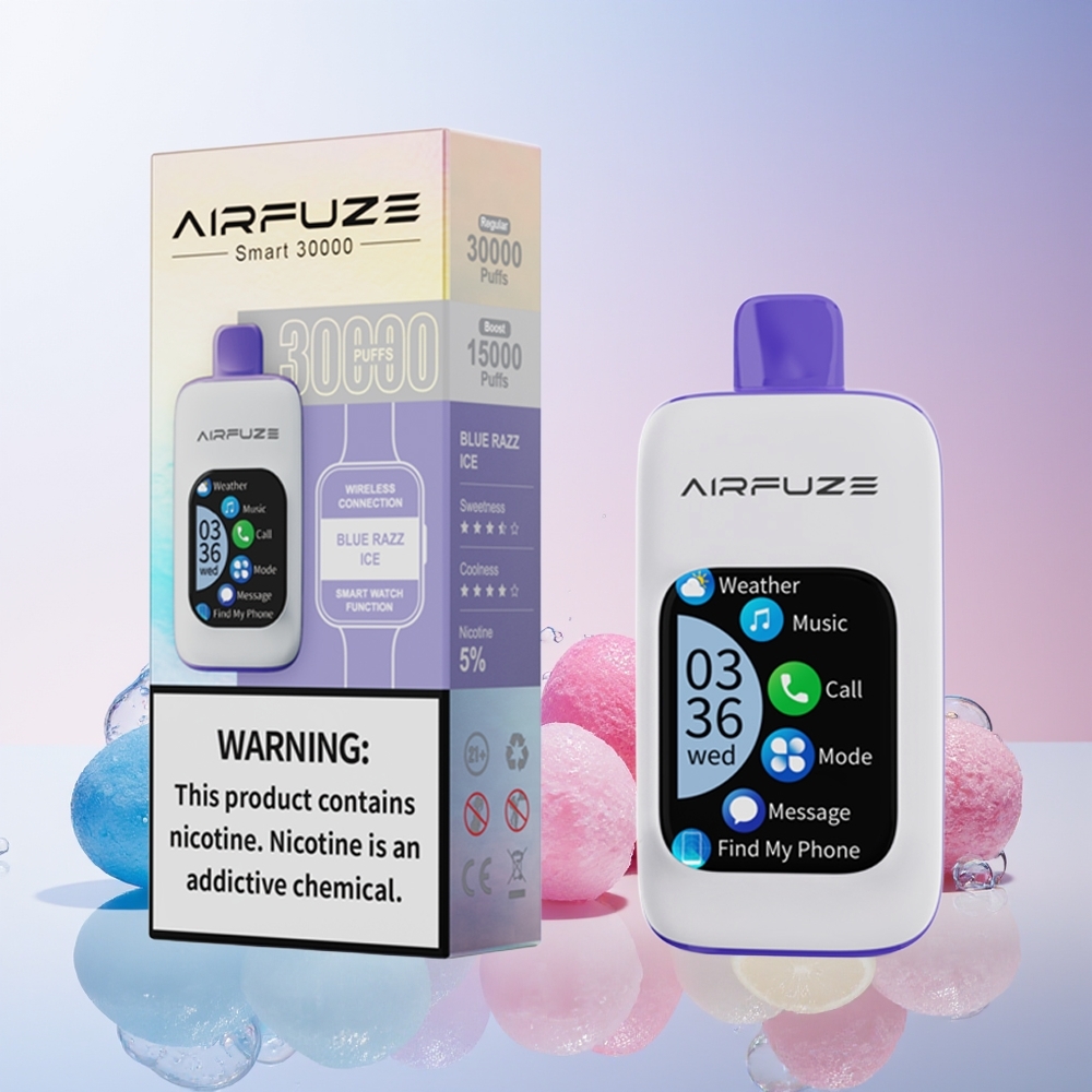 AirFuze Smart 30000 Puffs Disposable Vape – 5% Nicotine, 900mAh Type-C, 2.01