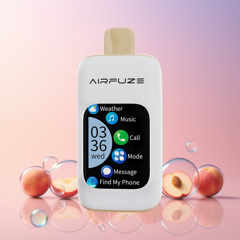 Australia Wholesale AirFuze Smart 30000 Puffs Disposable Vape – 5% Nicotine, 900mAh Battery, Type-C Charging, Juicy Peach