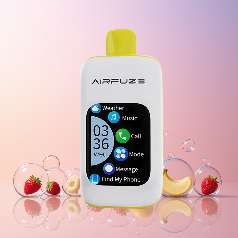 Australia Wholesale AirFuze Smart Pro 40000 Puffs Disposable Vape – 20ML E-Liquid, 900mAh Rechargeable, Strawberry Banana (10pcs/Display Box)