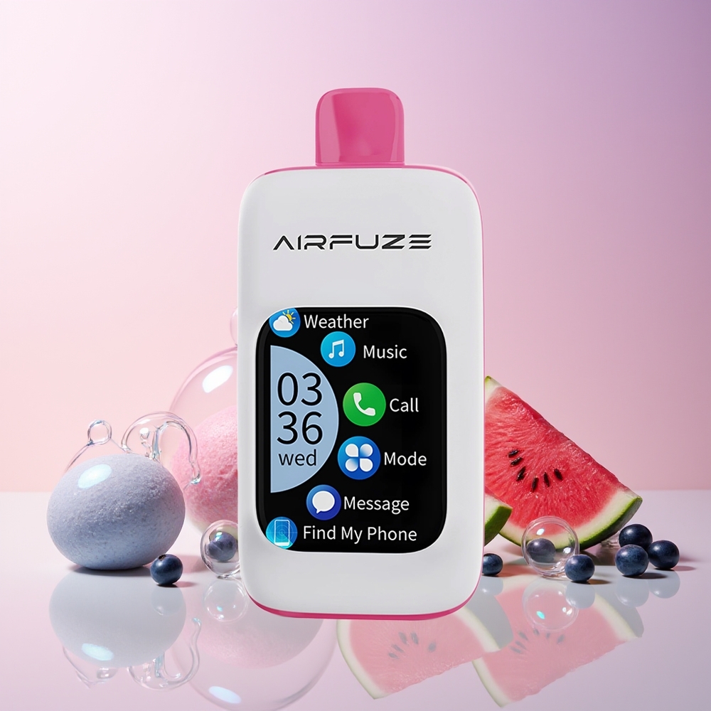 Australia Wholesale AirFuze Smart Pro 40000 Puffs Disposable Vape – 900mAh Battery, 20ML E-Liquid (2%/5% Nicotine), Blueberry Watermelon (10pcs/Display Box)