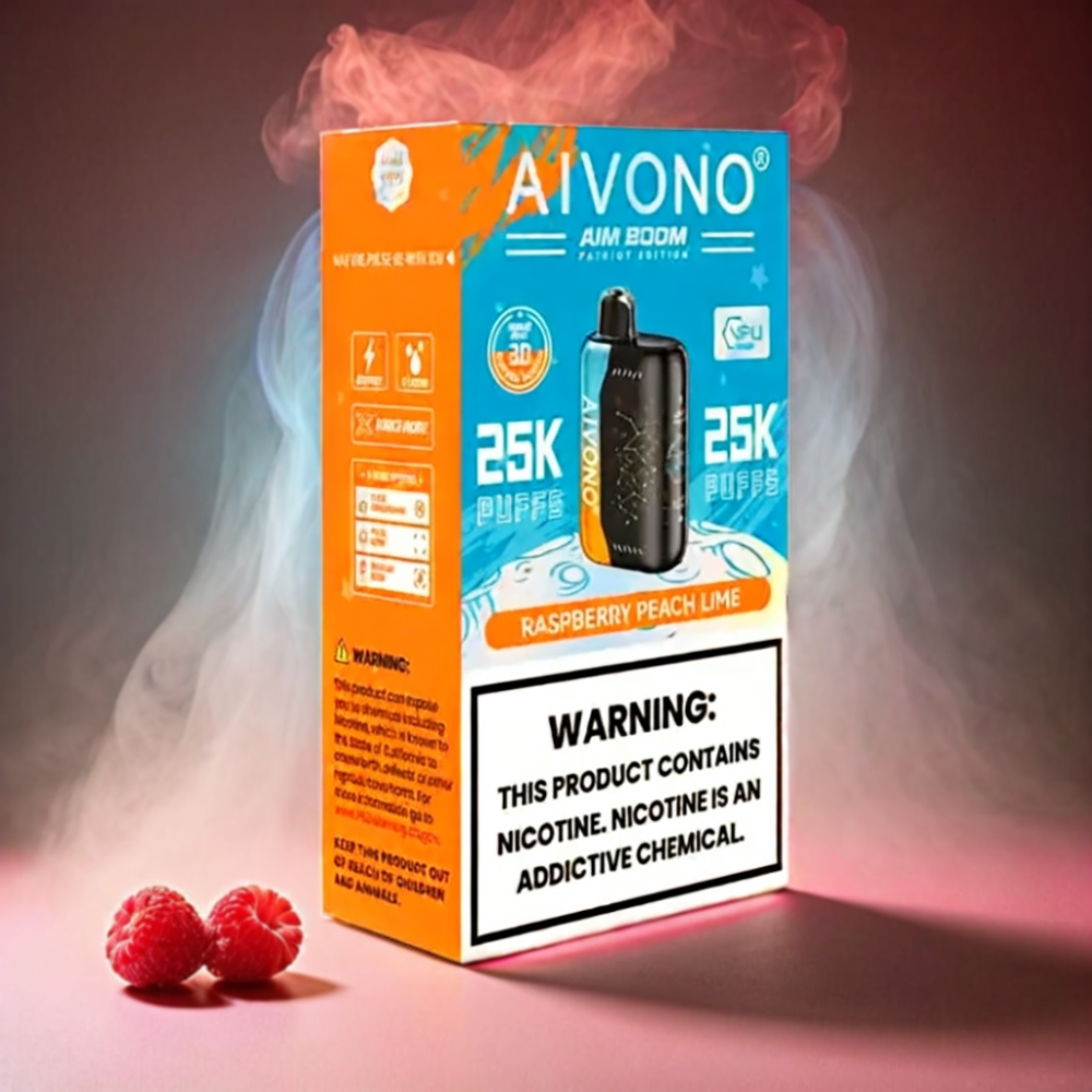 Aivono Aim Boom 25000 Puffs Disposable Vape - Raspberry Peach Lime
