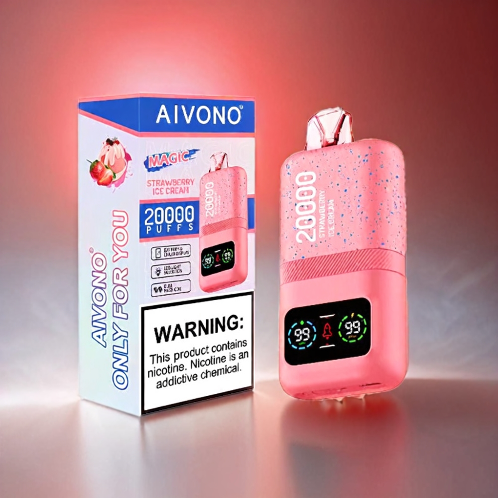 Aivono Aim Magic 20000 Puffs Disposable Vape - Strawberry Ice Cream