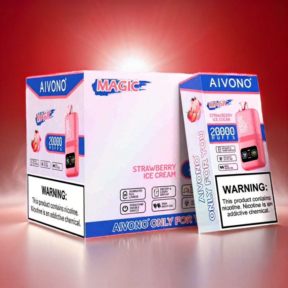 Aivono Aim Magic 20000 Puffs Disposable Vape - Strawberry Ice Cream