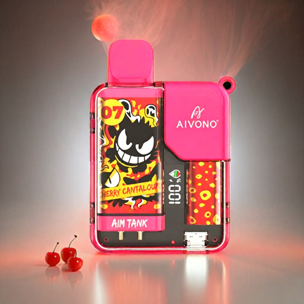 Aivono Aim Tank 9500 Puffs Cherry Cantaloupe Vape