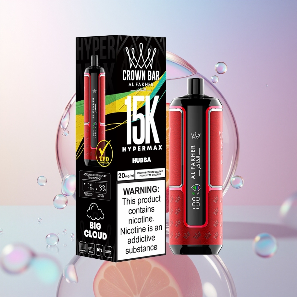 Al Fakher Crown Bar 15K Hypermax 22ml 600mAh Australia Wholesale Disposable Vape Kit