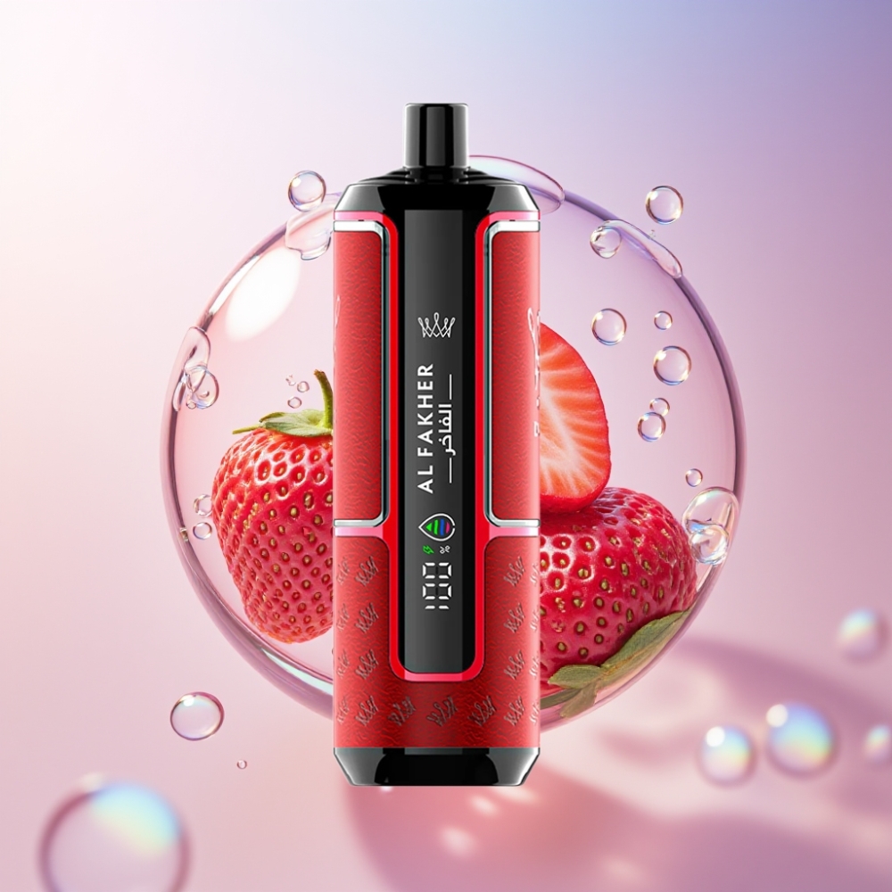 Al Fakher Crown Bar 15K Hypermax 22ml 600mAh Australia Wholesale Disposable Vape Kit Strawberry Punch