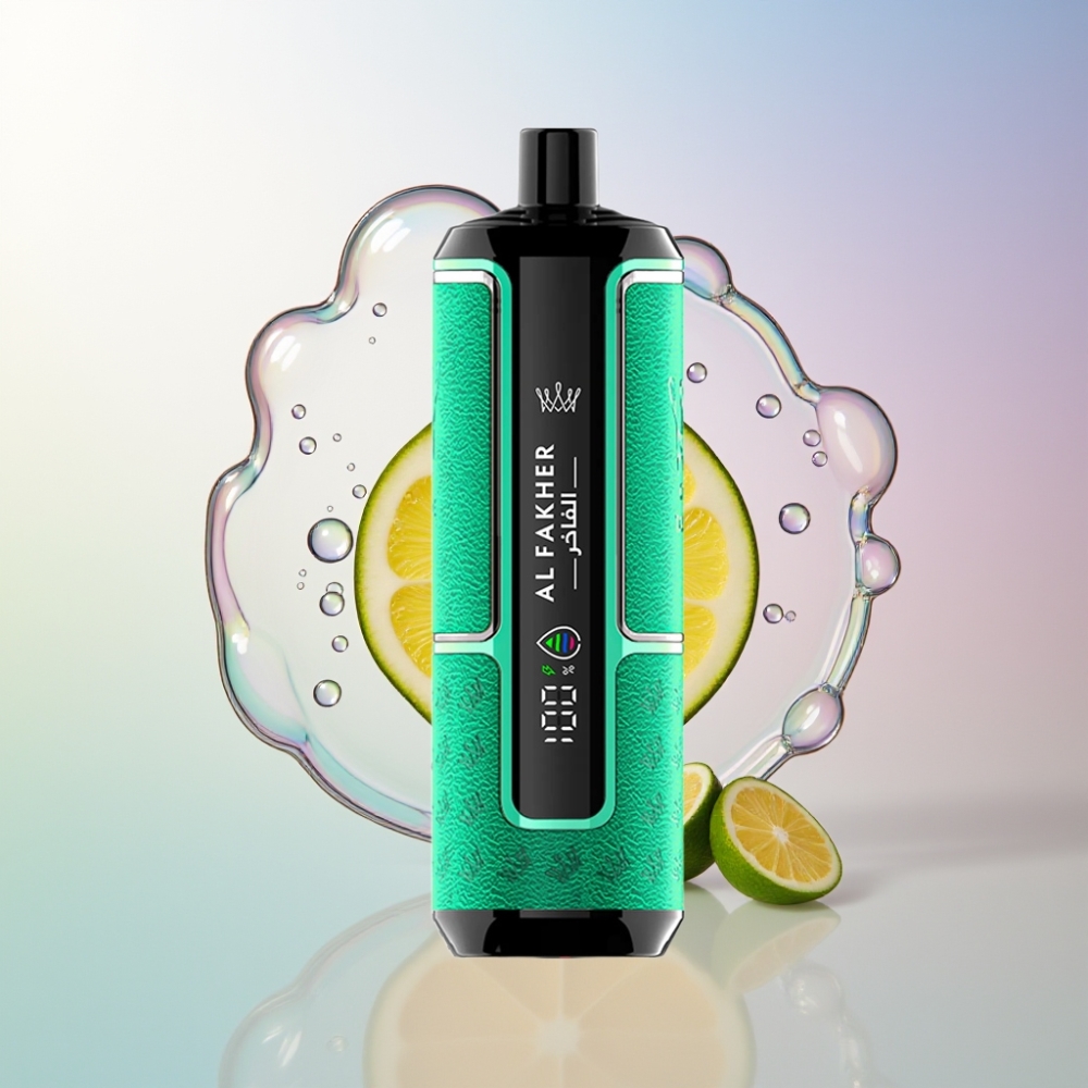 Al Fakher Crown Bar 15K Hypermax Australia Wholesale 22ml DTL Disposable Vape Kit Lemon Lime