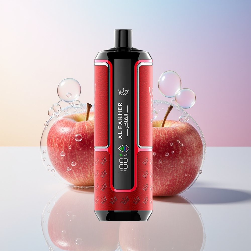 Al Fakher Crown Bar 15K Hypermax Disposable Vape Kit Australia Wholesale - 22ml, 600mAh, 15K Puffs, DTL, 6mg, Two Apple