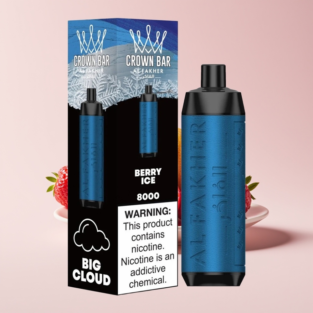 Al Fakher Crown Bar 8000 Crystal Australia Wholesale Disposable Vape - 18ml, 5mg, 8000 Puffs