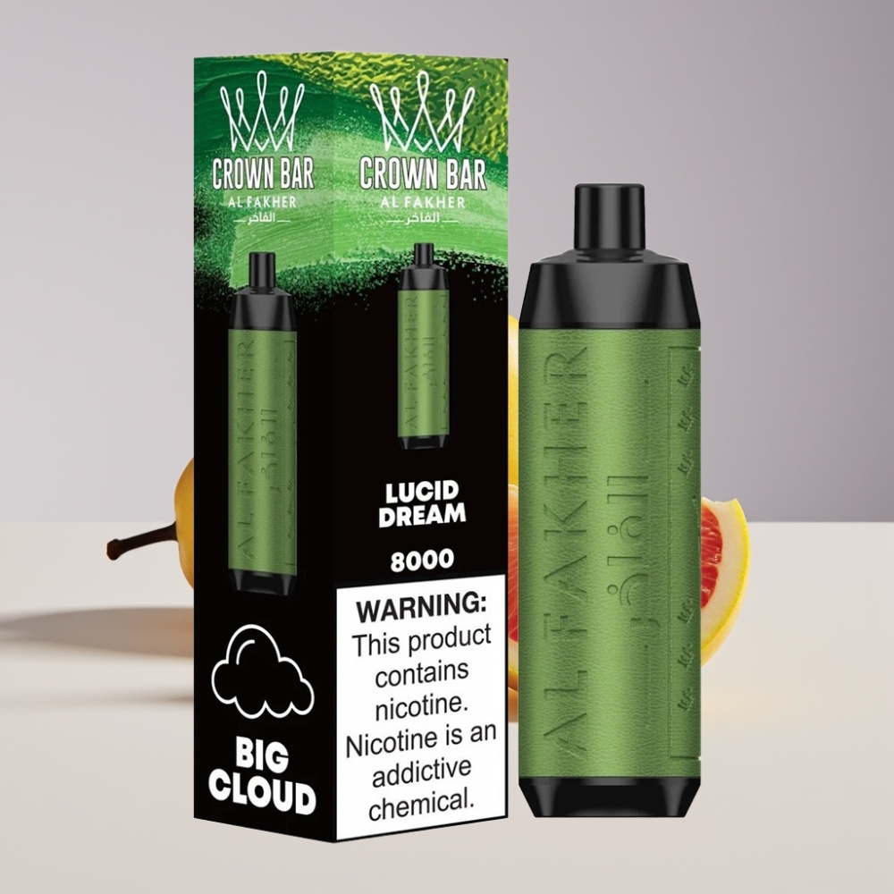 Al Fakher Crown Bar 8000 Crystal Disposable Vape Australia Wholesale – 18ml, 5mg Nicotine, 8000 Puffs