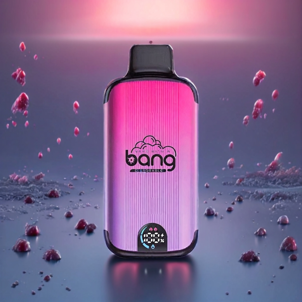 Australia Wholesale Bang 20000 Puffs Disposable Vape – 13400mAh Battery, Type-C Charging, Dual Mesh Coil, Grape Ice (0-5% Nicotine)