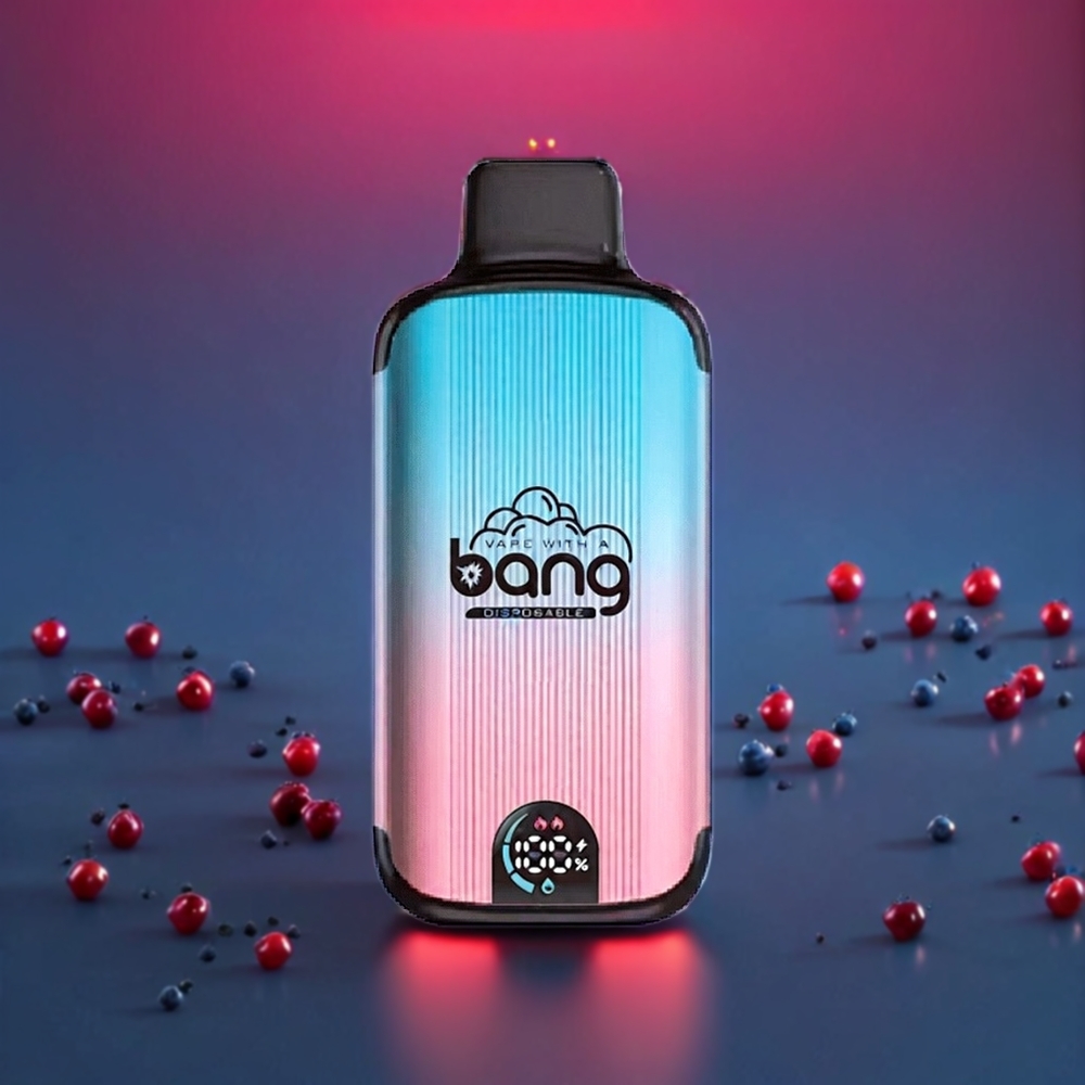 Australia Wholesale Bang 20000 Puffs Disposable Vape – 13400mAh Battery, Type-C Charging, Dual Mesh Coil, Smart Screen (Blueberry Raspberry)