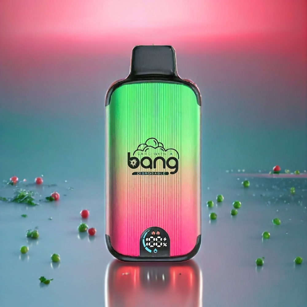 Australia Wholesale Bang 20000 Puffs Disposable Vape – Watermelon Ice | 13400mAh Battery, Dual Mesh Coil, Smart Screen (0%-5% Nicotine)