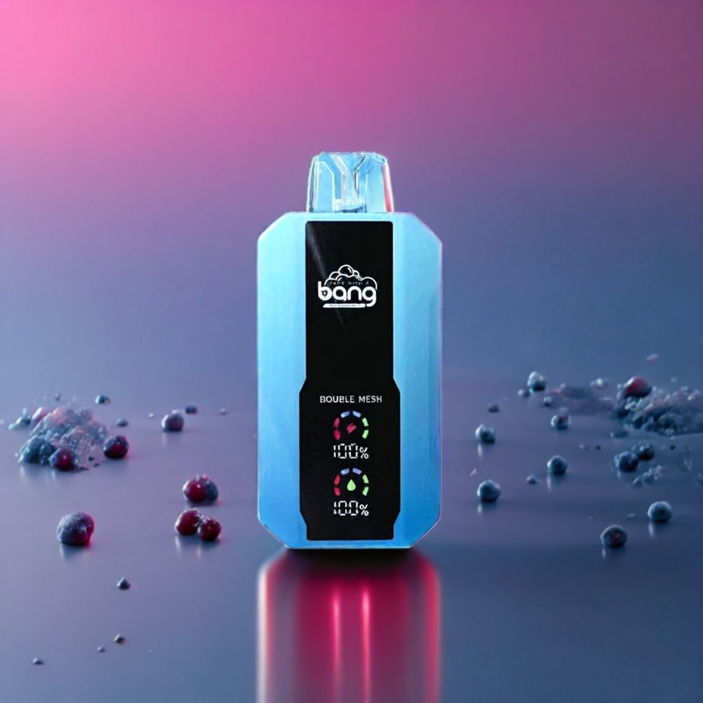 Australia Wholesale Bang 25000 Puffs Disposable Vape – 30ML E-Liquid, Mesh Coil, Type-C Charging (Blueberry Ice)