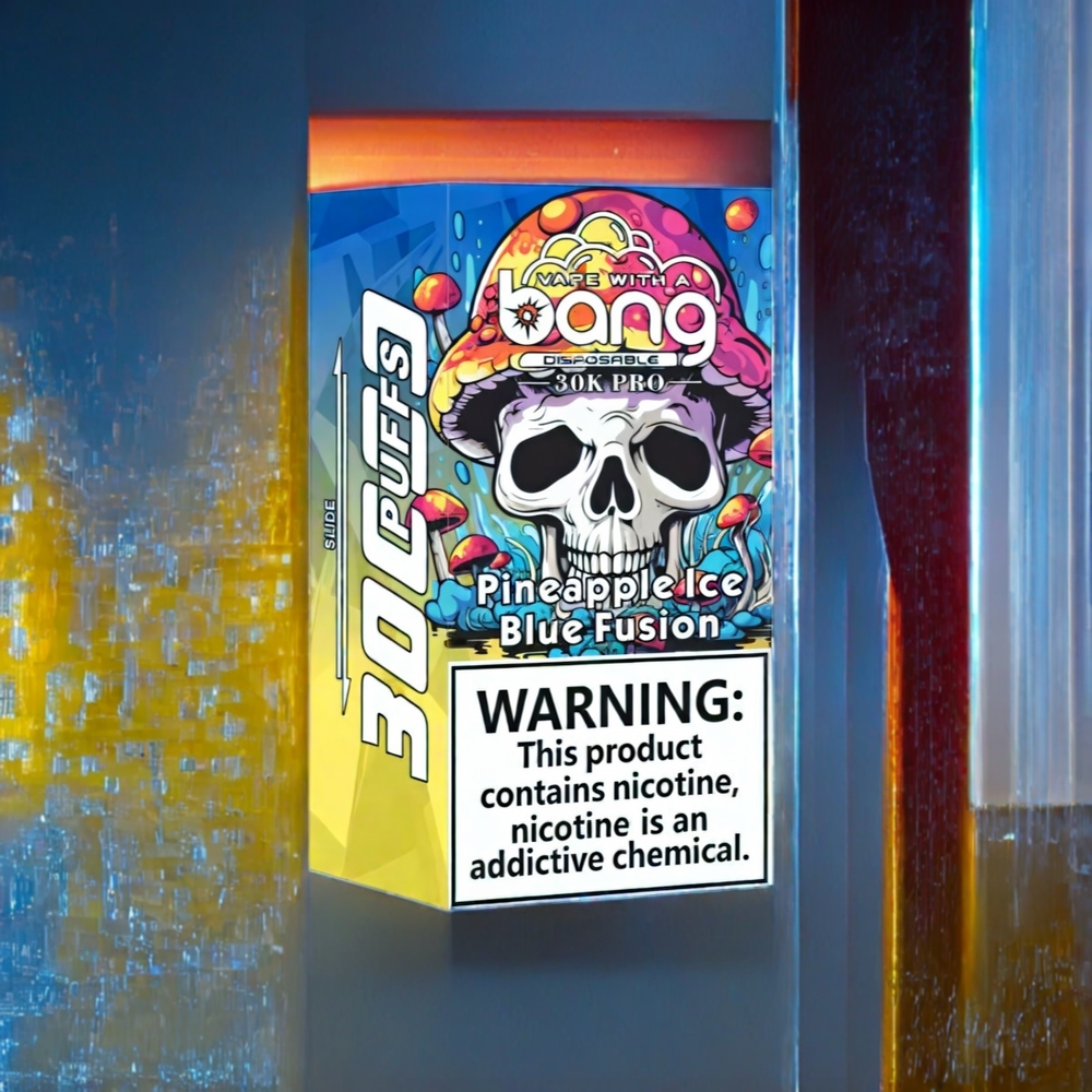 Australia Wholesale Bang 30K Pro 30000 Puffs Disposable Vape – Dual-Flavor System, 36mL E-Liquid, 550mAh Battery (Pineapple Ice & Blue Fusion)