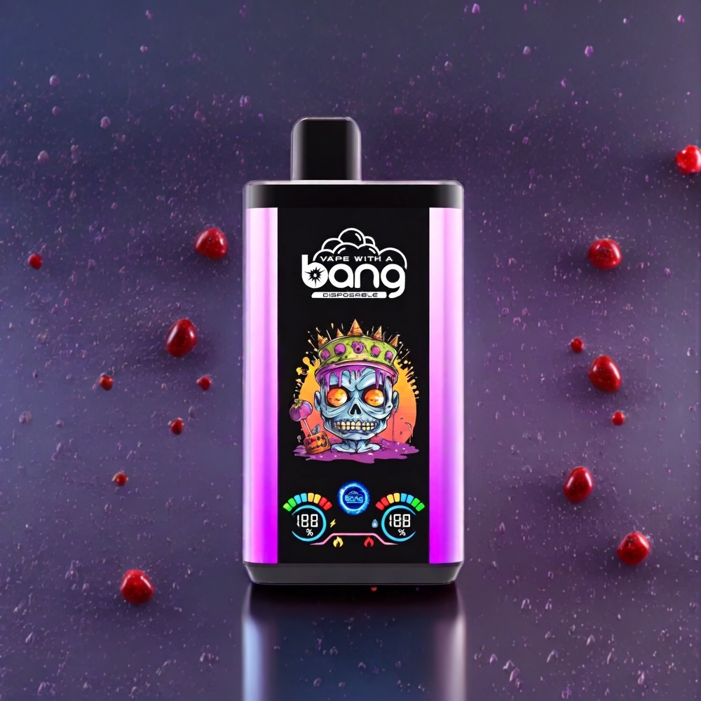 Australia Wholesale Bang 30K Pro 30000 Puffs Disposable Vape – Dual-Flavor System, 36ml E-Liquid, 550mAh Battery (Purple Rain & Strawberry Raspberry Cherry Ice)