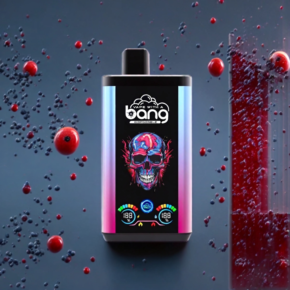 Australia Wholesale Bang 30K Pro 30000 Puffs Dual-Flavor Disposable Vape – Blueberry Cherry Cranberry & Watermelon Berry Boom (36mL, 0%-5% Nicotine)