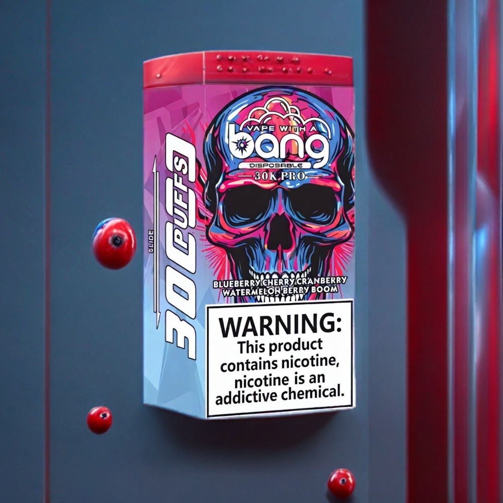 Australia Wholesale Bang 30K Pro 30000 Puffs Dual-Flavor Disposable Vape – Blueberry Cherry Cranberry & Watermelon Berry Boom (36mL, 0%-5% Nicotine)