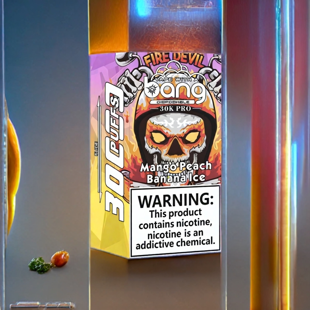 Australia Wholesale Bang 30K Pro 30000 Puffs Dual-Flavor Disposable Vape – Mango Peach & Banana Ice (36mL, 550mAh)