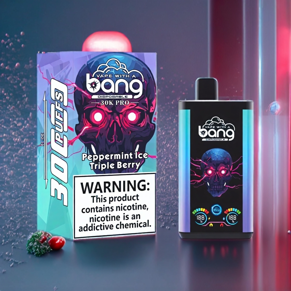 Bang 30K Pro 30000 Puffs Australia Wholesale - 36ml Dual-Flavor (Peppermint Ice & Triple Berry)
