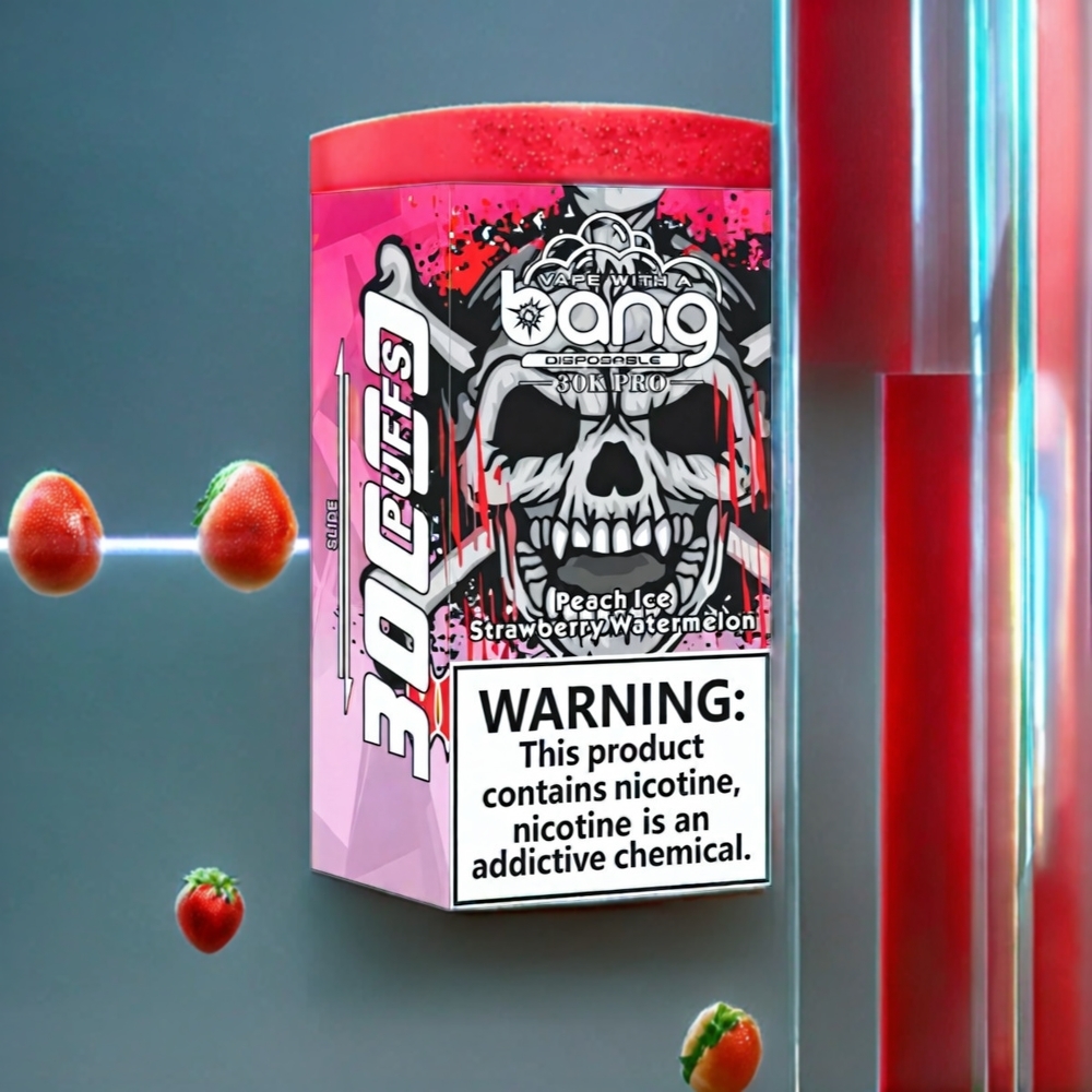 Bang 30K Pro 30000 Puffs Disposable Vape – 36ml, Dual-Flavor System (Peach Ice & Strawberry Watermelon) | Australia Wholesale