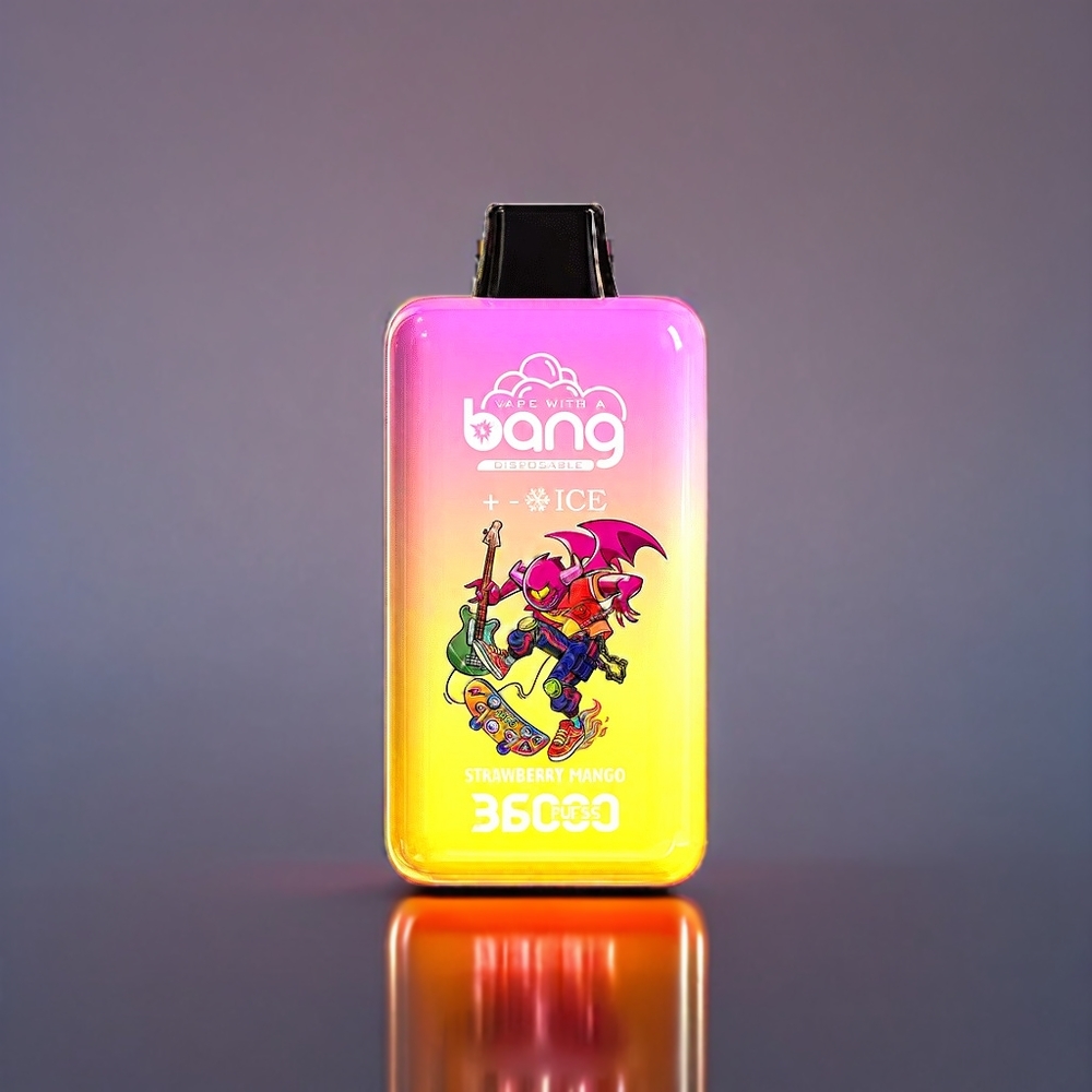 Australia Wholesale Bang 36000 Ice Level Disposable Device - 36ml/850mAh, Strawberry Mango (0%-5% Nicotine)