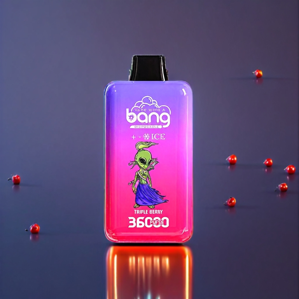 Bang 36000 Ice Level Disposable Device – 36ml | 850mAh | Triple Berry | Australia Wholesale