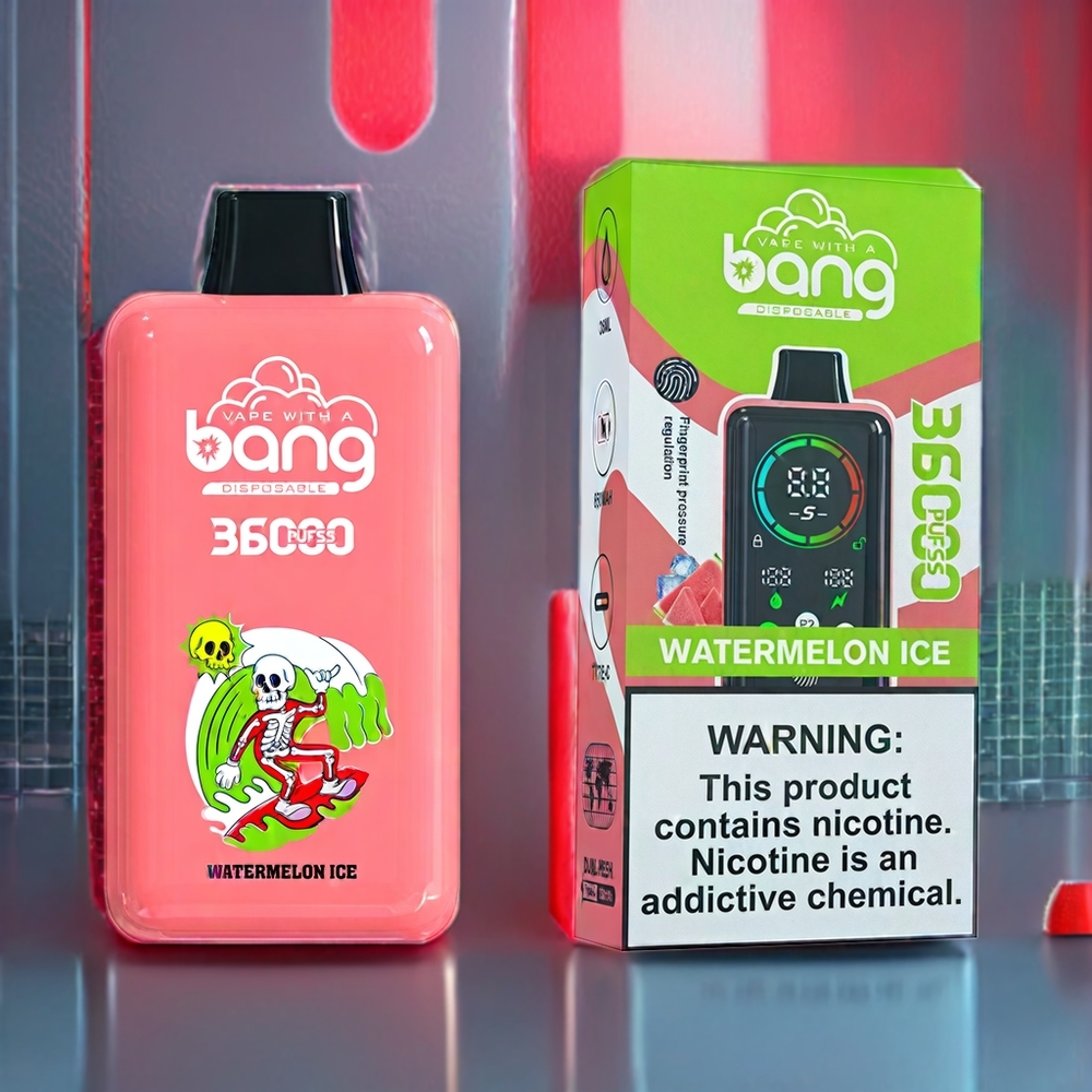Australia Wholesale Bang 36000 Power Disposable Vape – 36ML/36000 Puffs, 850mAh Battery (Watermelon Ice)