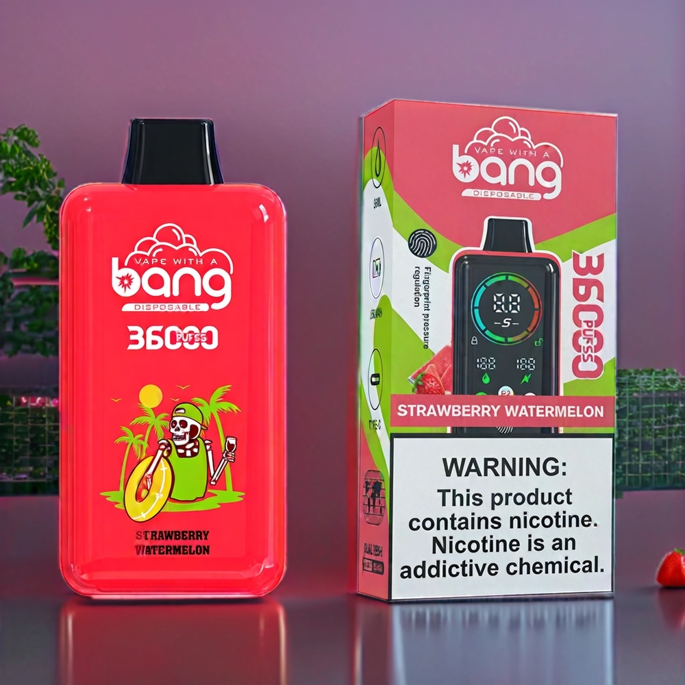 Australia Wholesale Bang 36000 Power Disposable Vape – 36ml/36000 Puffs, 850mAh (Strawberry Watermelon)