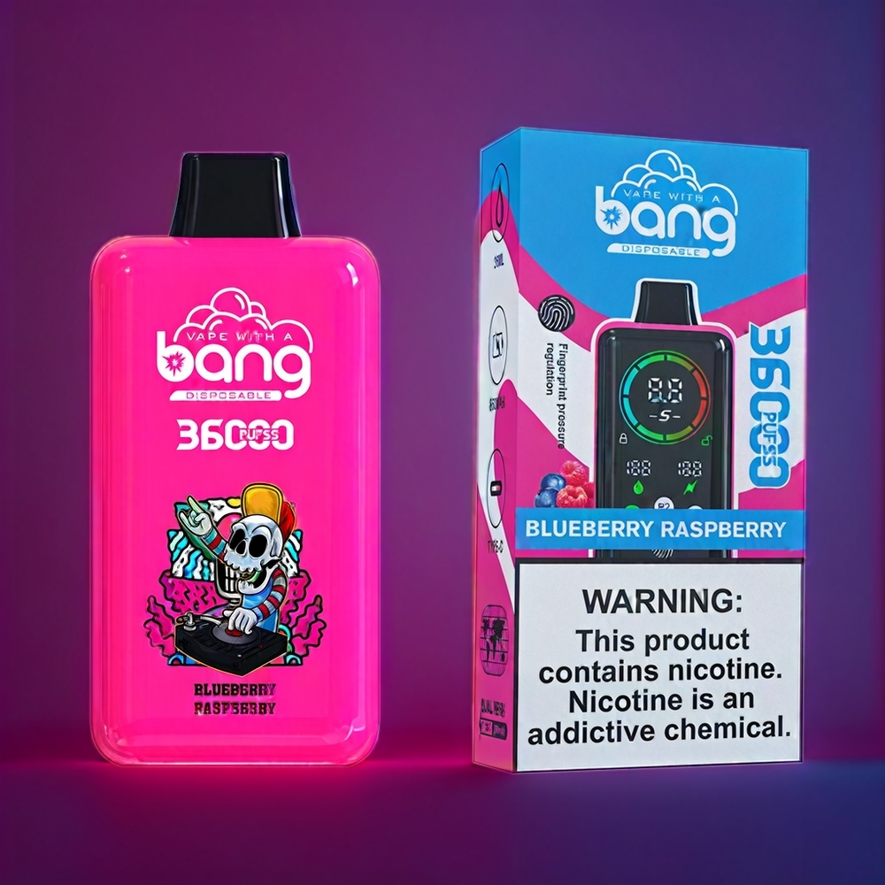 Bang 36000 Power Disposable Vape – 36ml | 36000 Puffs | 850mAh (Australia Wholesale) – Blueberry Raspberry