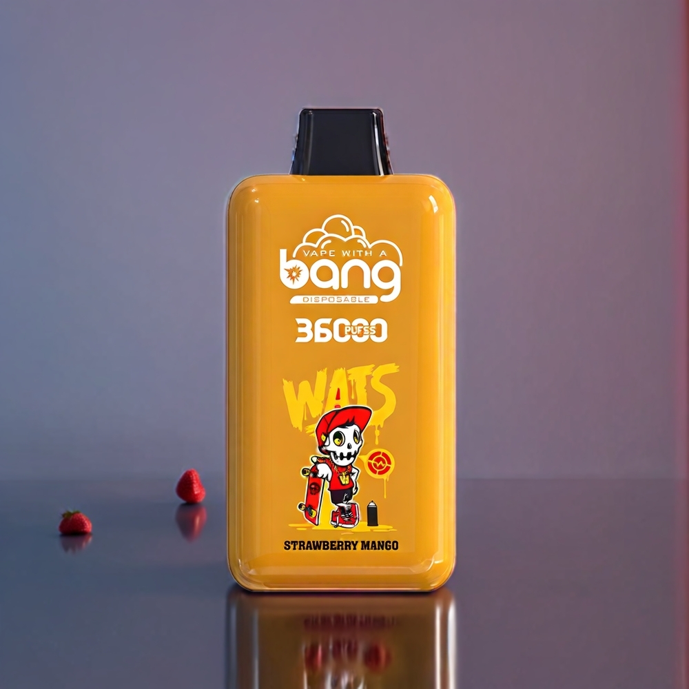 Bang 36000 Power Disposable Vape – 36ml 850mAh 36000 Puffs (0%-5% Nicotine) | Australia Wholesale | Strawberry Mango