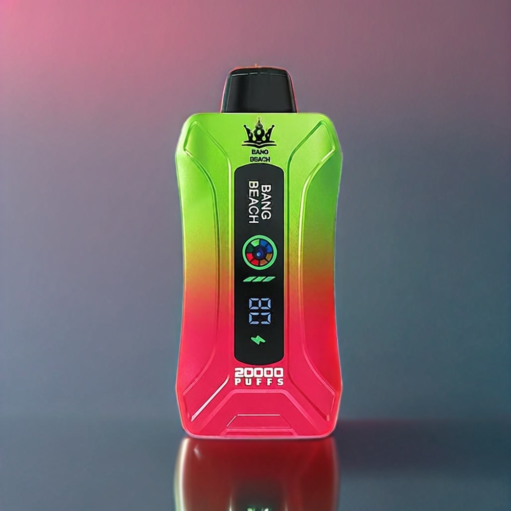 Bang Beach 20000 Puffs Australia Wholesale – 35ml E-Liquid, 650mAh Battery, Smart Screen (Strawberry Watermelon)
