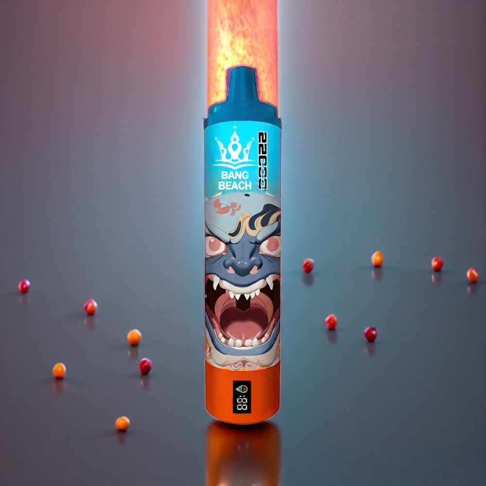Bang Beach 22000 Puffs Disposable Vape – 36mL E-Liquid, 650mAh Battery (Peach Mango) | Australia Wholesale