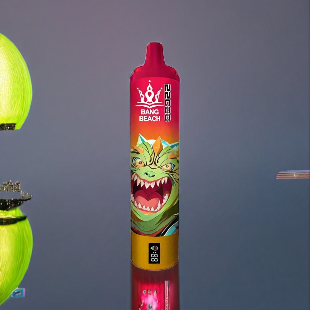 Bang Beach 22000 Puffs Disposable Vape – 36ml E-Liquid, 650mAh Battery (0%-5% Nicotine) | Australia Wholesale | Sour Apple