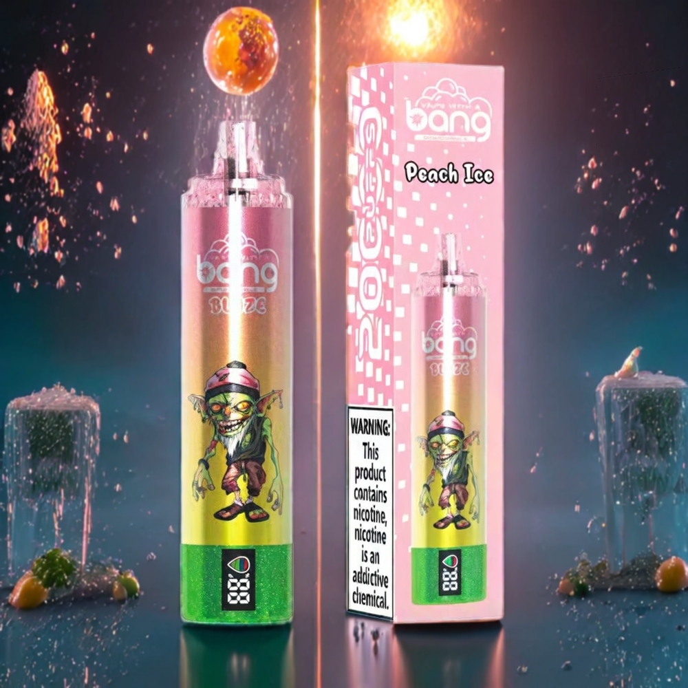 Australia Wholesale Bang Blaze Tornado 20000 Puffs Disposable Vape – Peach Ice (Type-C Charging, Customizable Airflow, 0%-5% Nicotine)