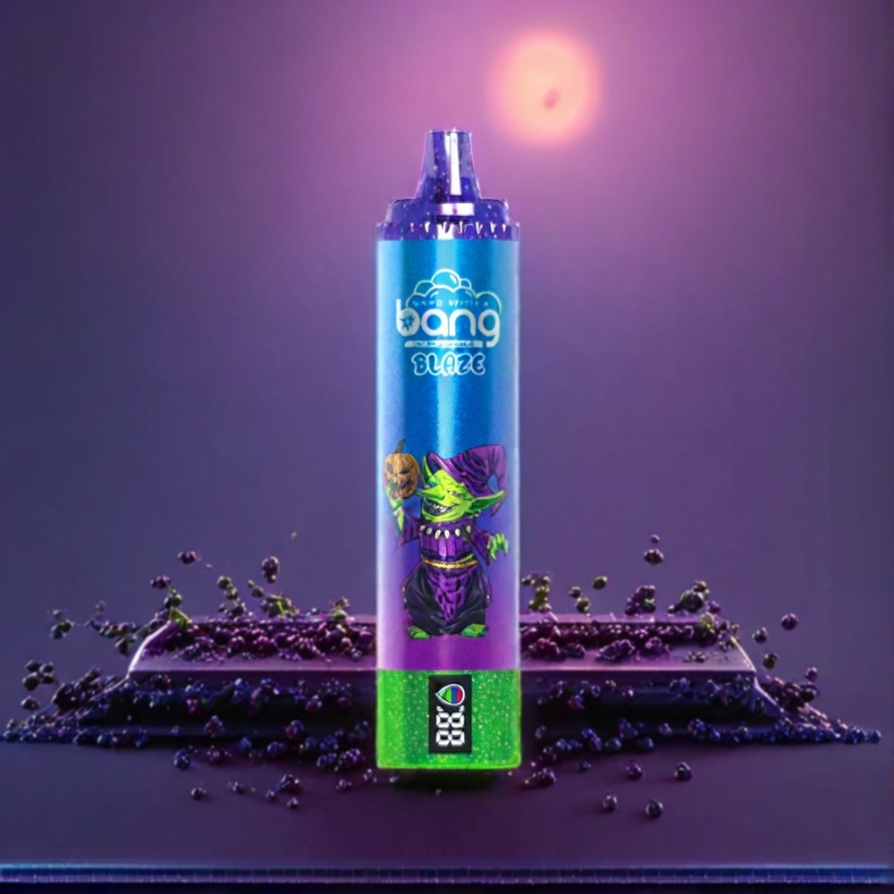 Australia Wholesale Bang Blaze Tornado 20000 Puffs Disposable Vape – Type-C Charging & Customizable Airflow (Blueberry Grape, 0%-5% Nicotine)
