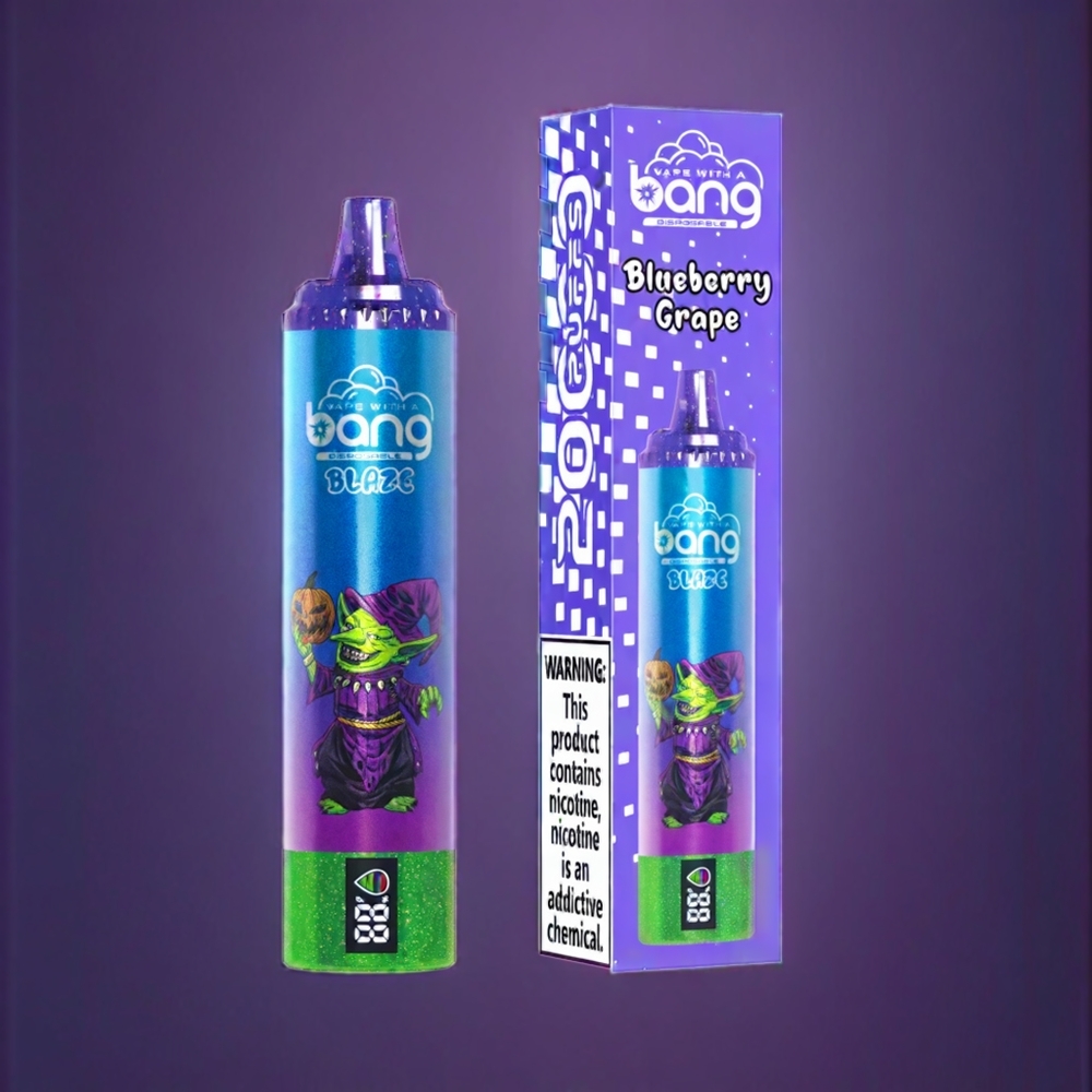 Australia Wholesale Bang Blaze Tornado 20000 Puffs Disposable Vape – Type-C Charging & Customizable Airflow (Blueberry Grape, 0%-5% Nicotine)