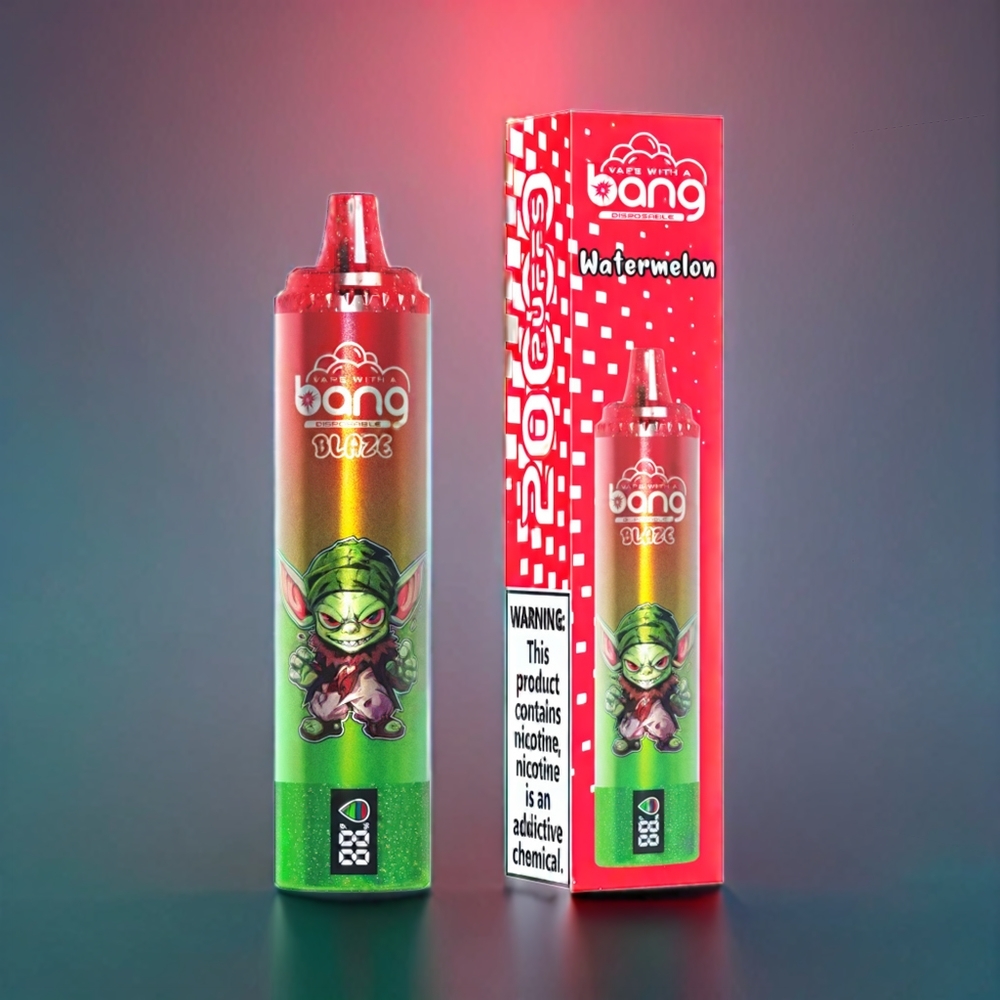 Australia Wholesale Bang Blaze Tornado 20000 Puffs Disposable Vape – Watermelon (Type-C, Customizable Airflow, 0-5% Nicotine)