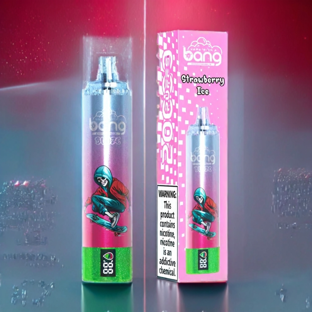 Bang Blaze Tornado 20000 Puffs Disposable Vape – Strawberry Ice | Type-C Charging, Customizable Airflow | Australia Wholesale