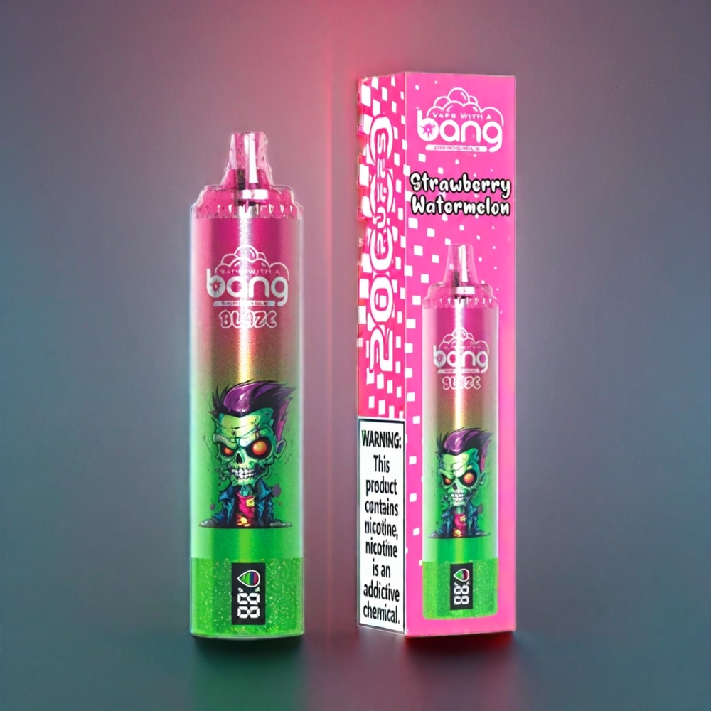 Bang Blaze Tornado 20000 Puffs Disposable Vape – Type-C Charging, Customizable Airflow, Australia Wholesale (Strawberry Watermelon, 0%-5% Nicotine)