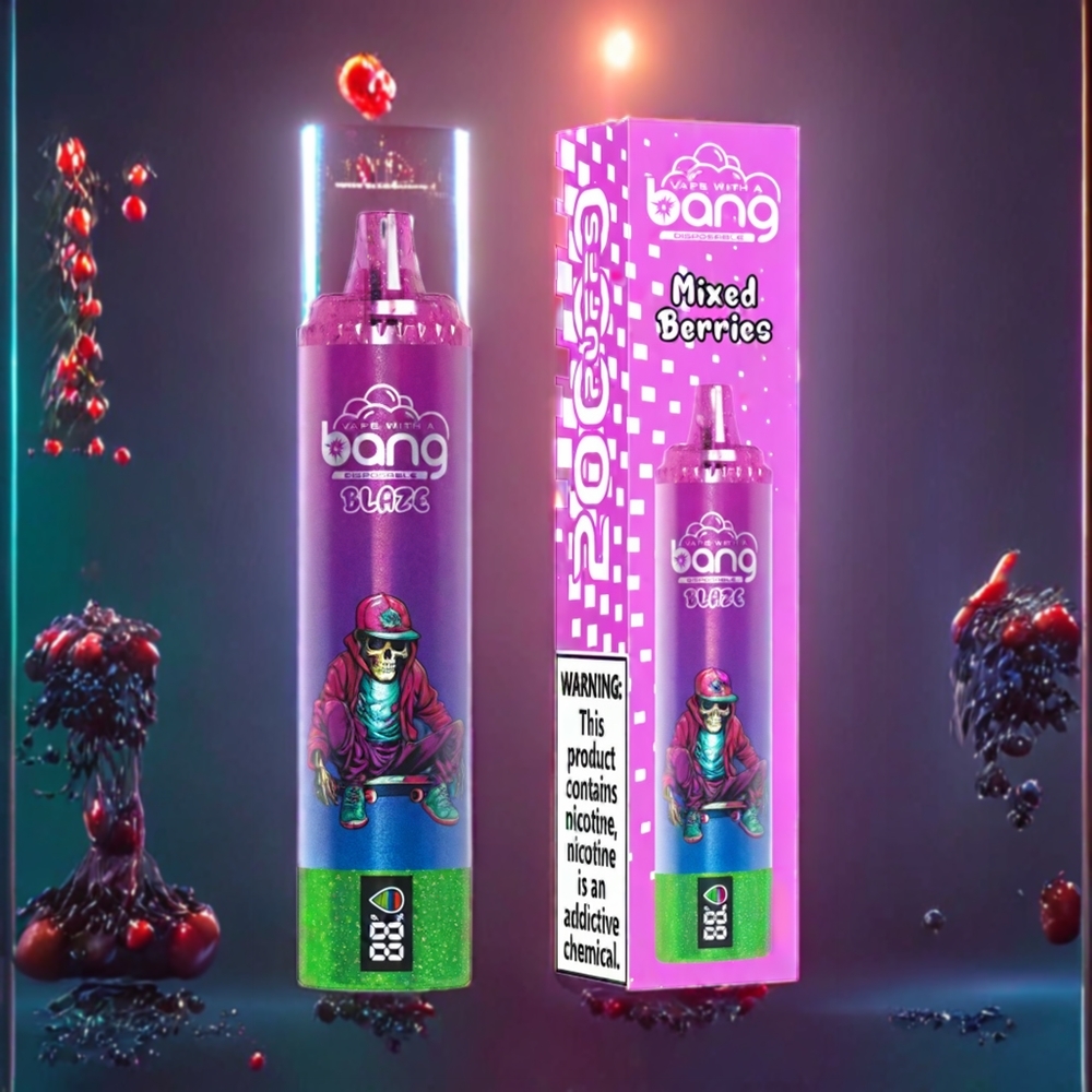 Bang Blaze Tornado 20000 Puffs Disposable Vape – Type-C Charging, Customizable Airflow, Mixed Berries (Australia Wholesale)