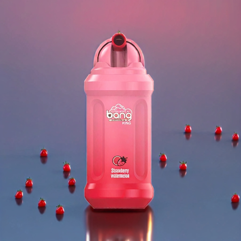 Bang King 12000 Puffs – 23ml E-Liquid, 650mAh Battery, Mesh Coil 1.2Ω (Strawberry Watermelon) – Australia Wholesale