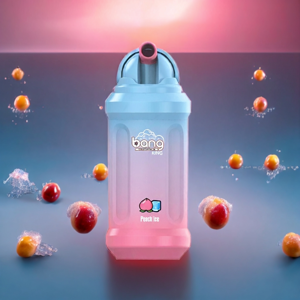 Bang King 12000 Puffs Disposable Vape – 23mL E-Liquid, 650mAh Battery, Mesh Coil (Peach Ice) | Australia Wholesale
