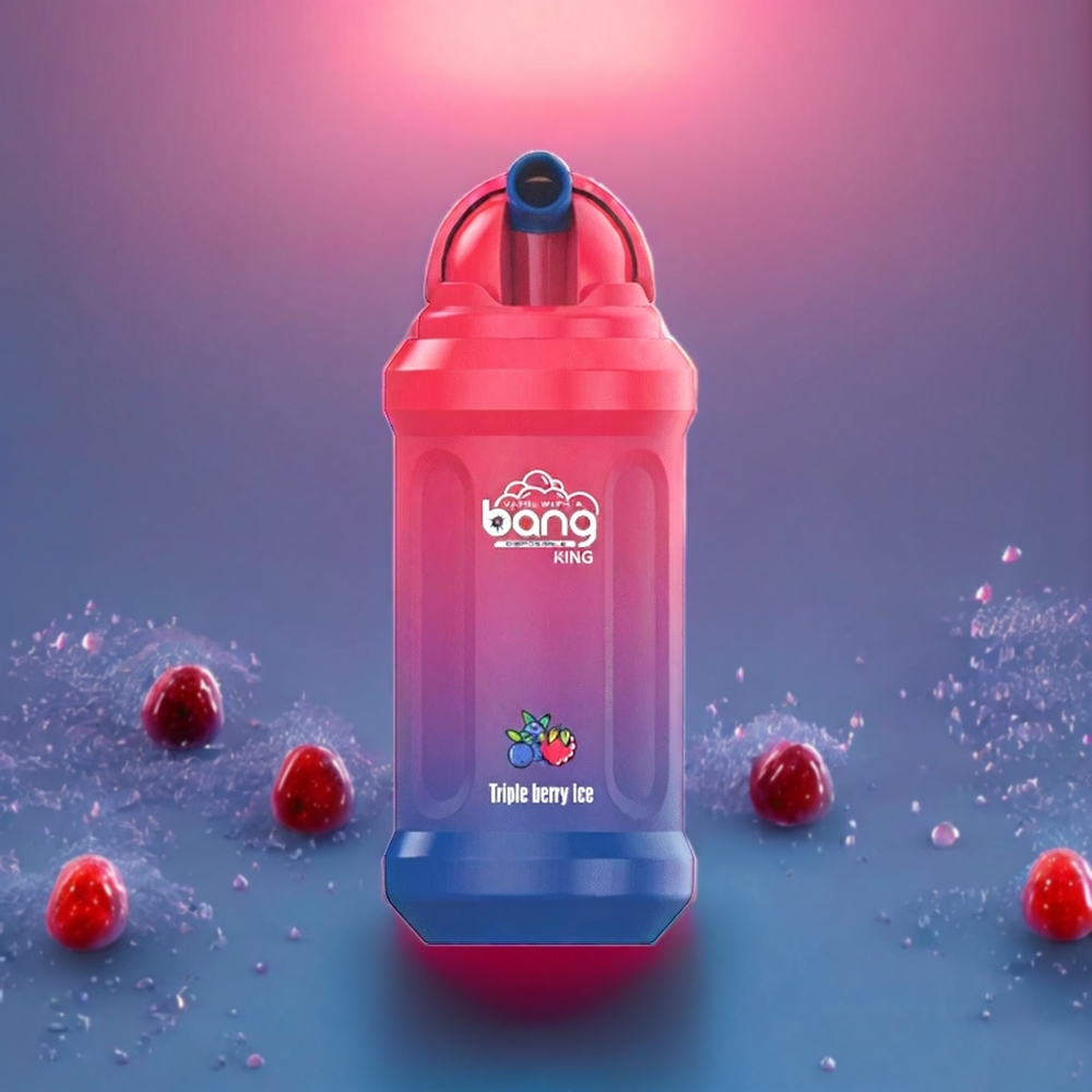 Bang King 12000 Puffs Disposable Vape – 23mL E-Liquid, 650mAh Battery, Triple Berry Ice (0%/2%/3%/5% Nicotine) | Australia Wholesale
