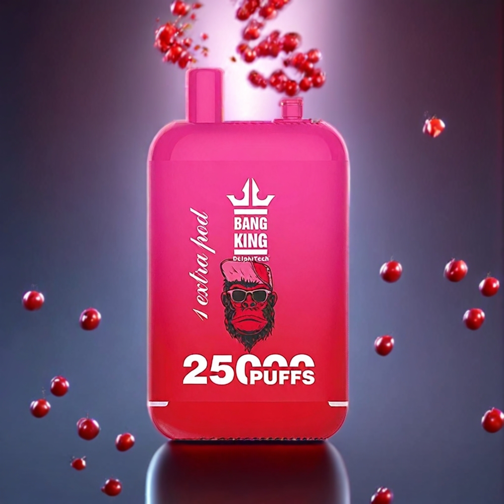 Bang King 25000 Puffs Dual Pod 46ml Mesh Disposable Vape - Australia Wholesale (Cherry Bomb)