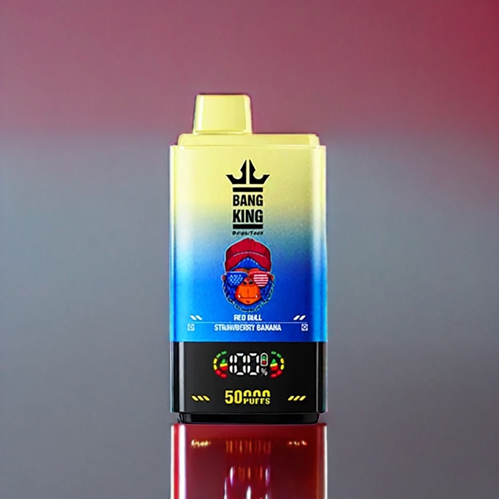 Bang King 50000 Disposable Vape – 50ml 850mAh Mesh Coil, Australia Wholesale (Red Bull Strawberry Banana)