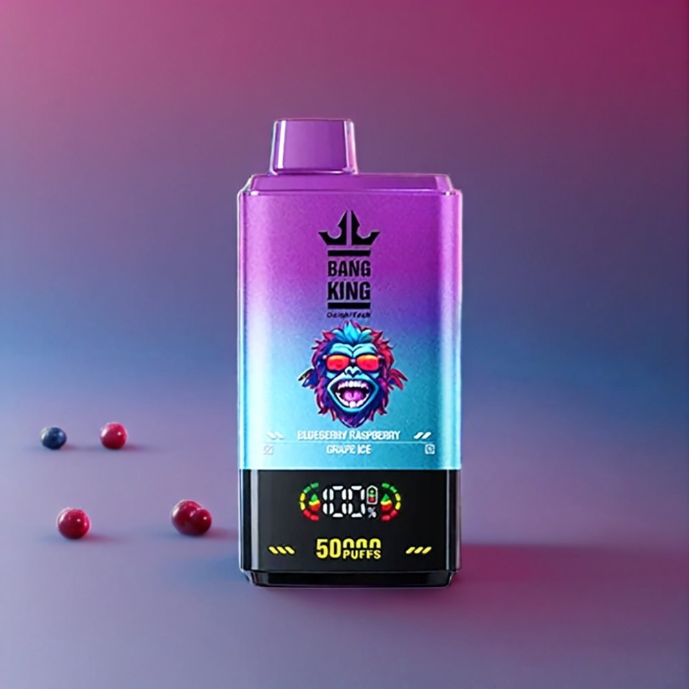 Bang King 50000 Disposable Vape – 50ml | 850mAh | Type-C | Australia Wholesale (Blueberry Raspberry Grape Ice)