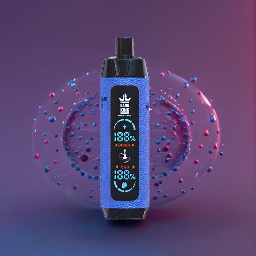 Bang King Shisha 25000 Puffs Australia Wholesale – 30ml E-Liquid, 650mAh Battery, Mesh Coil, Type-C Charging (Blueberry Sour Raspberry, 0%-5% Nicotine)